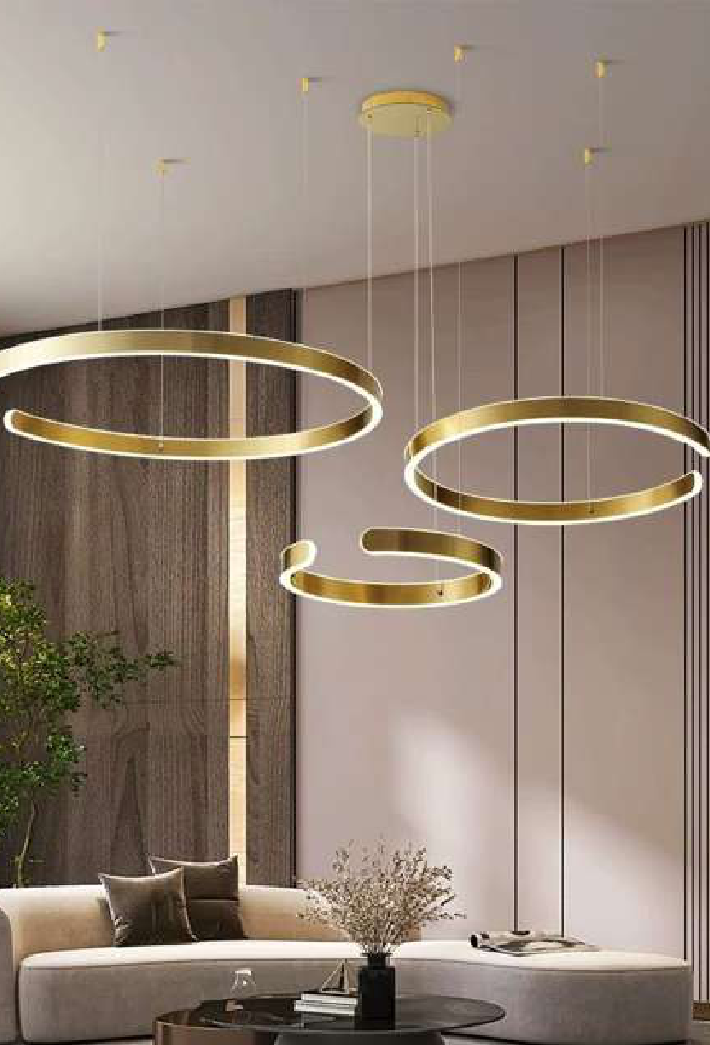 Light House Metal Material Brass Finished Chandelier