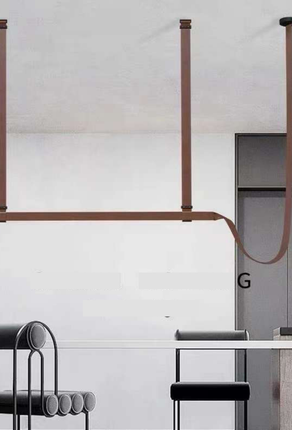 Light House Belt Material Tan Finished Chandelier