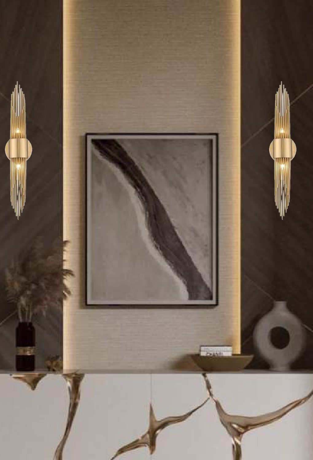 Light House Metal Material Brass Finished Wall Light