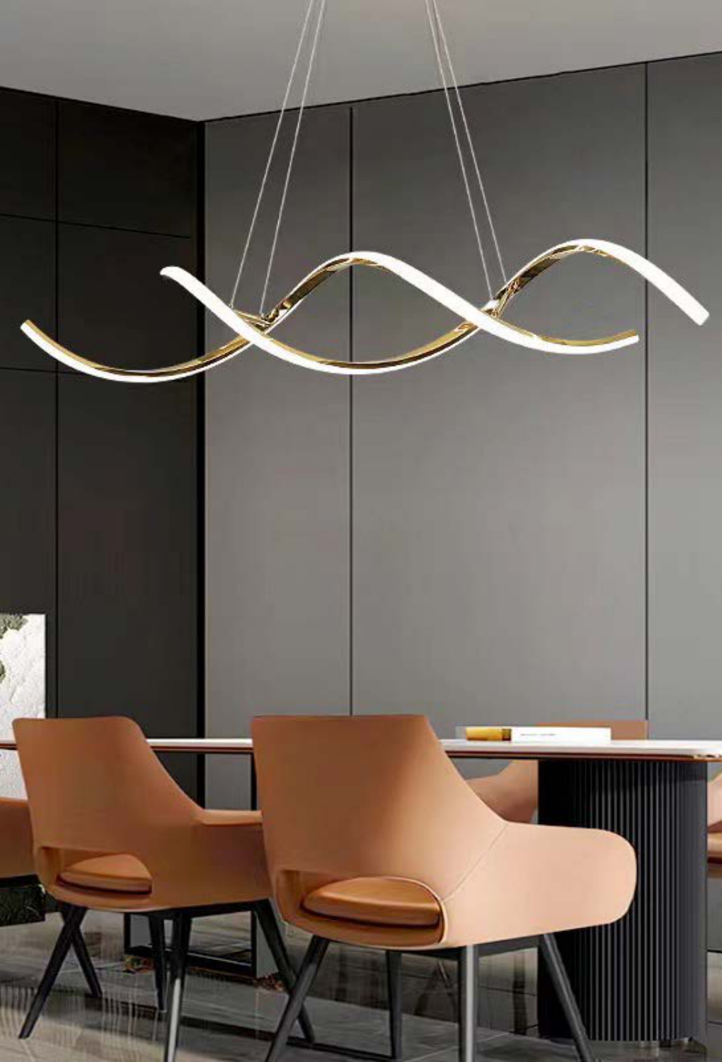 Light House Metal Material Gold Finished Chandelier