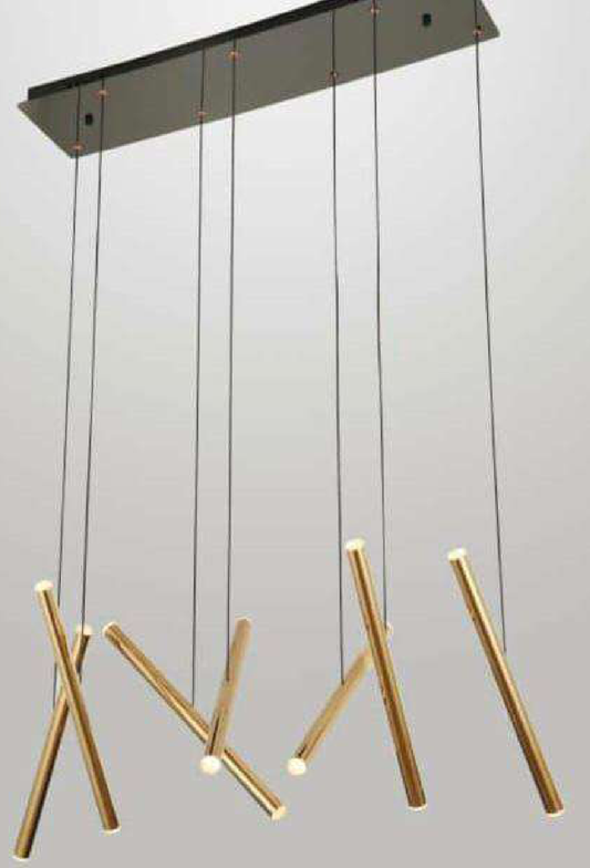 Light House Metal Material Rose Gold Finished Chandelier