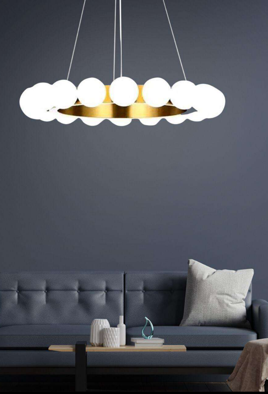 Light House Metal + Glass Material Brass+ Frosted Finished Chandelier