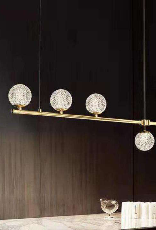 Light House Metal + Glass Material Brass Finished Chandelier