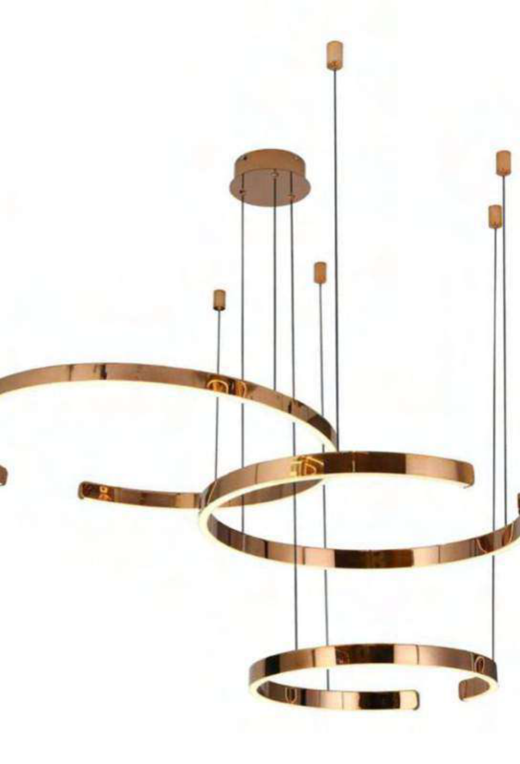 Light House Metal + Acralyc Material Rosegold/Brass Finished Roof Light