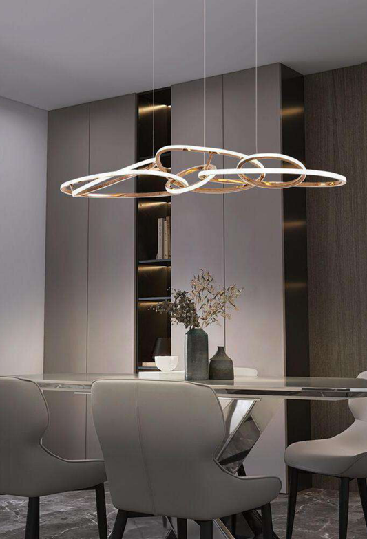Light House Stainless Steel Material Gold/ Rosegold Finished Chandelier