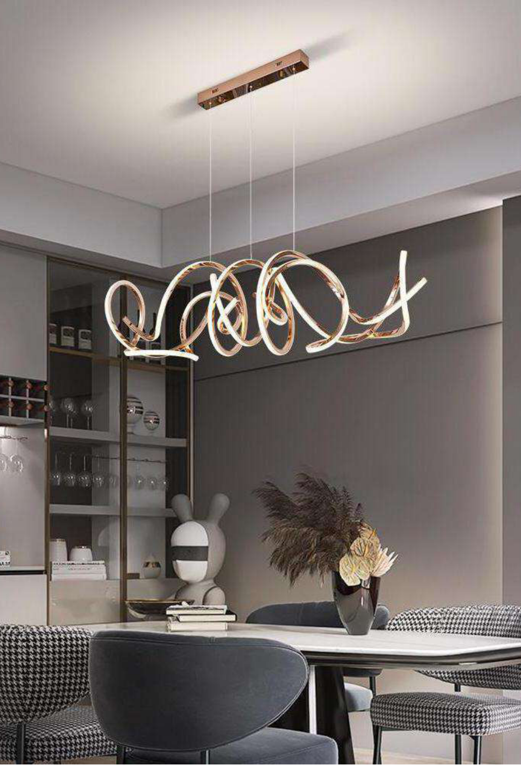 Light House Stainless Steel Material Gold/ Rosegold Finished Chandelier