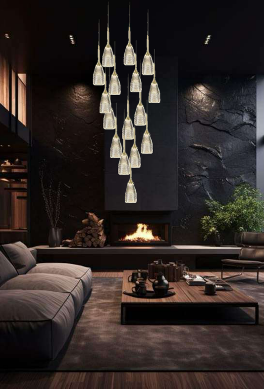 Light House Metal + Acralyc Material Brass Finished Roof Light