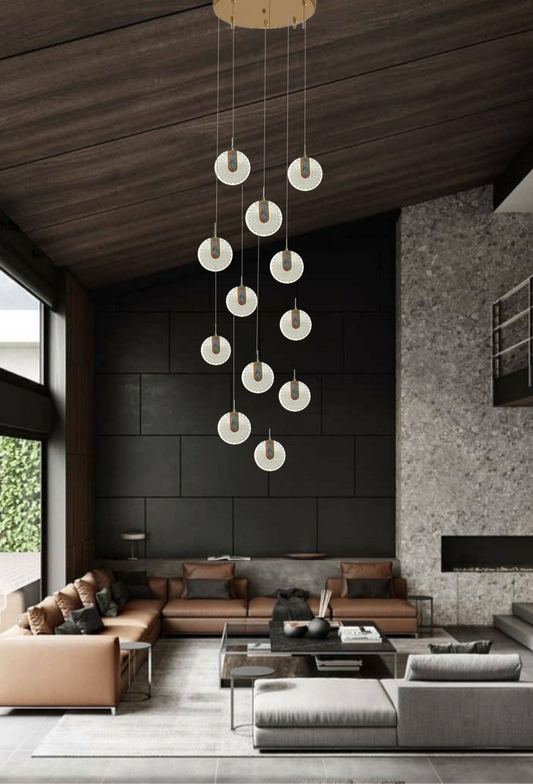 Light House Metal + Acralyc Material Gold Finished Roof Light