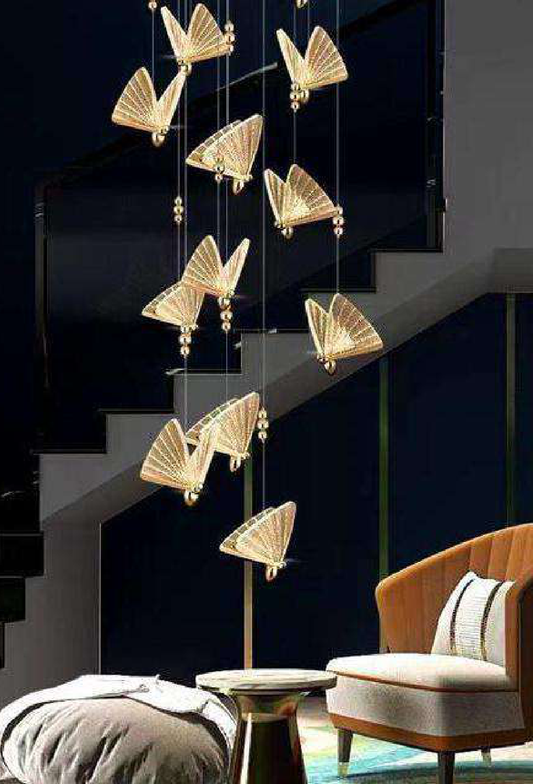 Light House Metal + Acralyc Material Gold Finished Roof Light