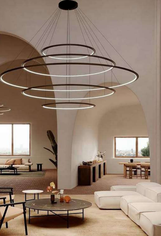 Light House Metal + Acralyc Material Black/Rosegold Finished Roof Light