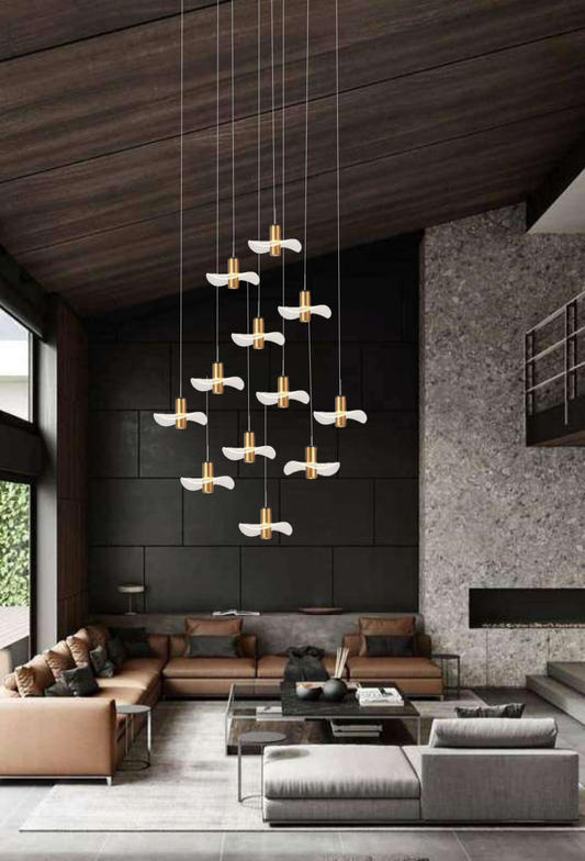 Light House Metal + Acralyc Material Brass Finished Roof Light