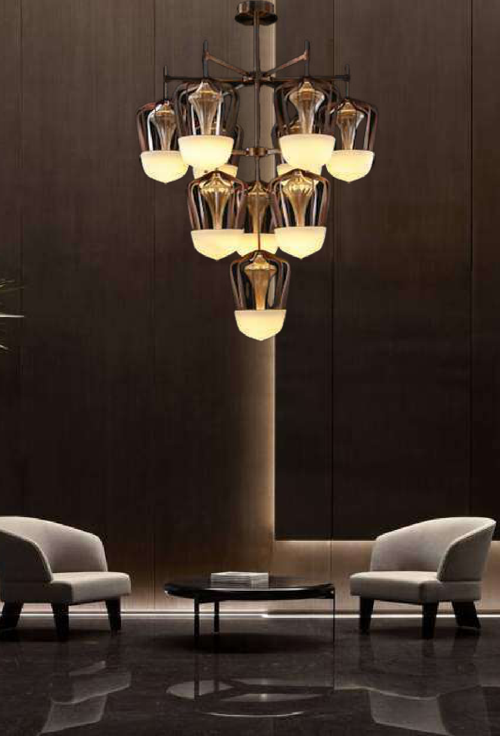 Light House Metal+Glass Material Brass+Brown+Amber Finished Roof Light