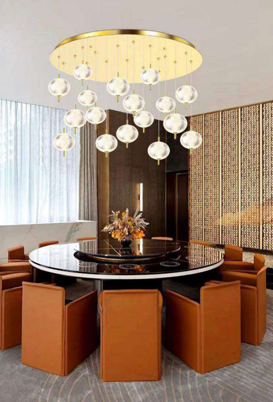 Light House Metal + Acralyc Material Gold Finished Roof Light