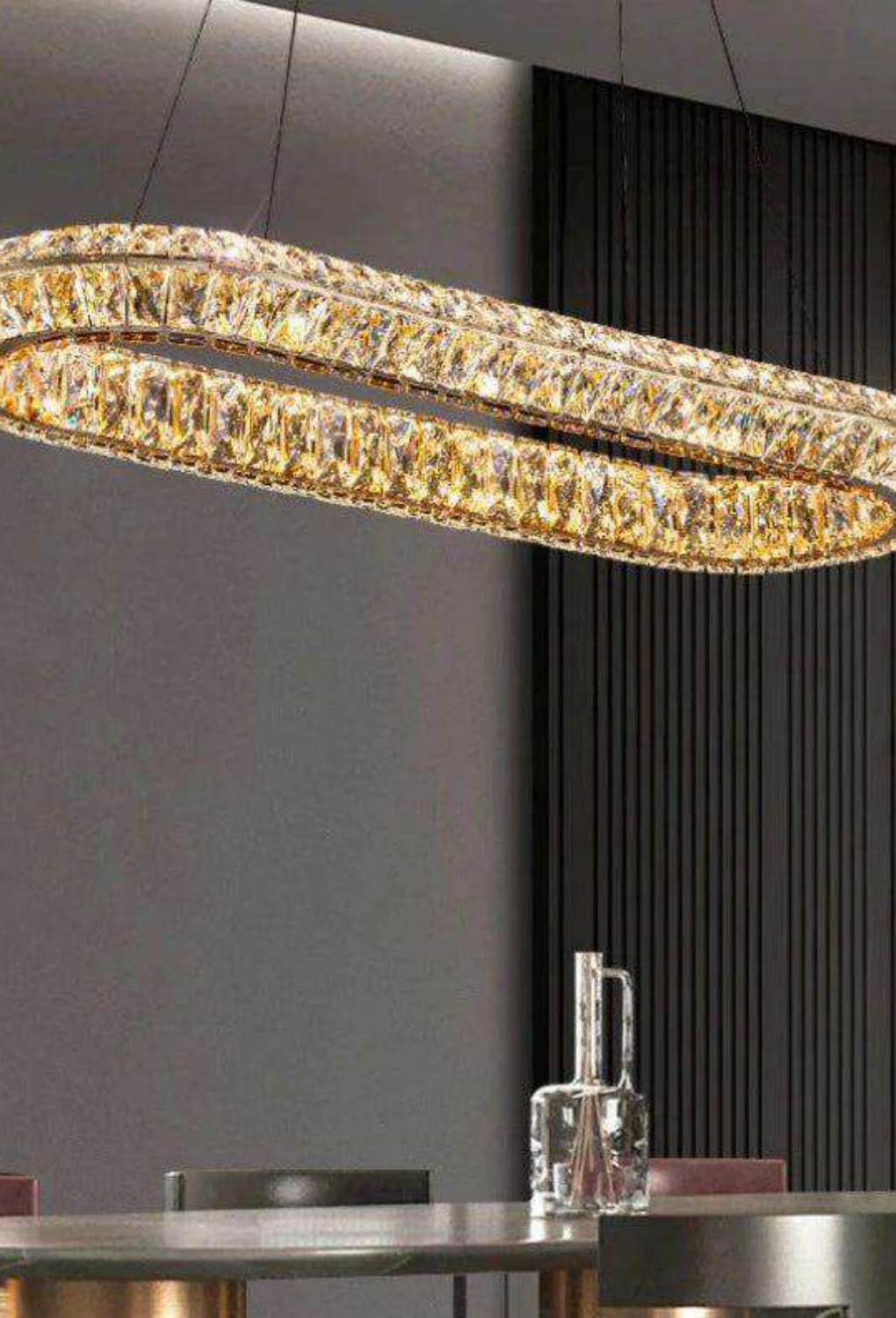 Light House Metal Material Fg+Crystal Finished Chandelier