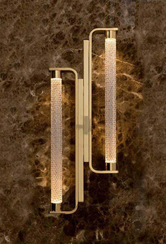 Light House Metal+ Crystal Material French Gold Finished Wall Light