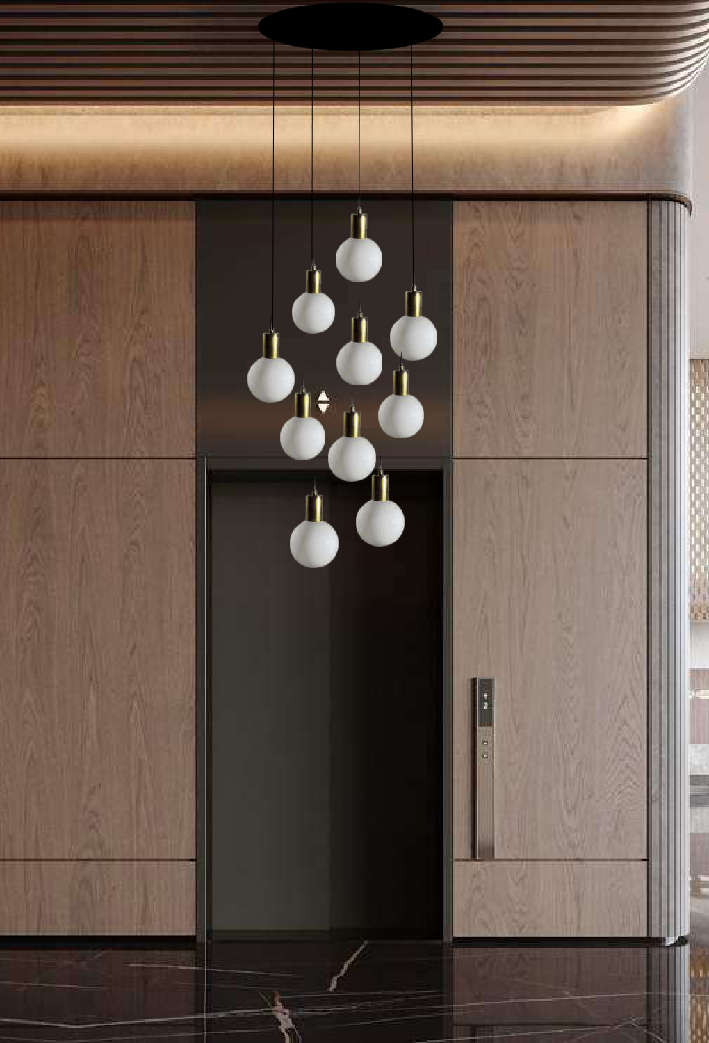 Light House Metal + Glass Material Brass+ Fr Finished Roof Light