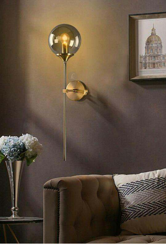 Light House Metal + Glass Material Brass + Ch Finished Wall Light