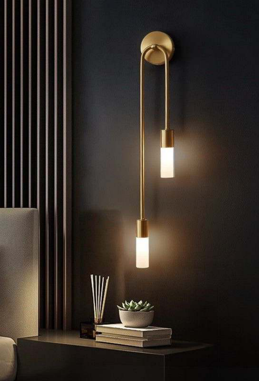 Light House Metal +Acralyc Material Brass Finished Wall Light