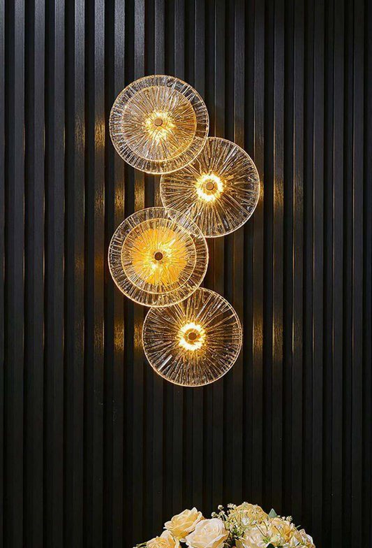 Light House Metal + Glass Material Brass Finished Wall Light