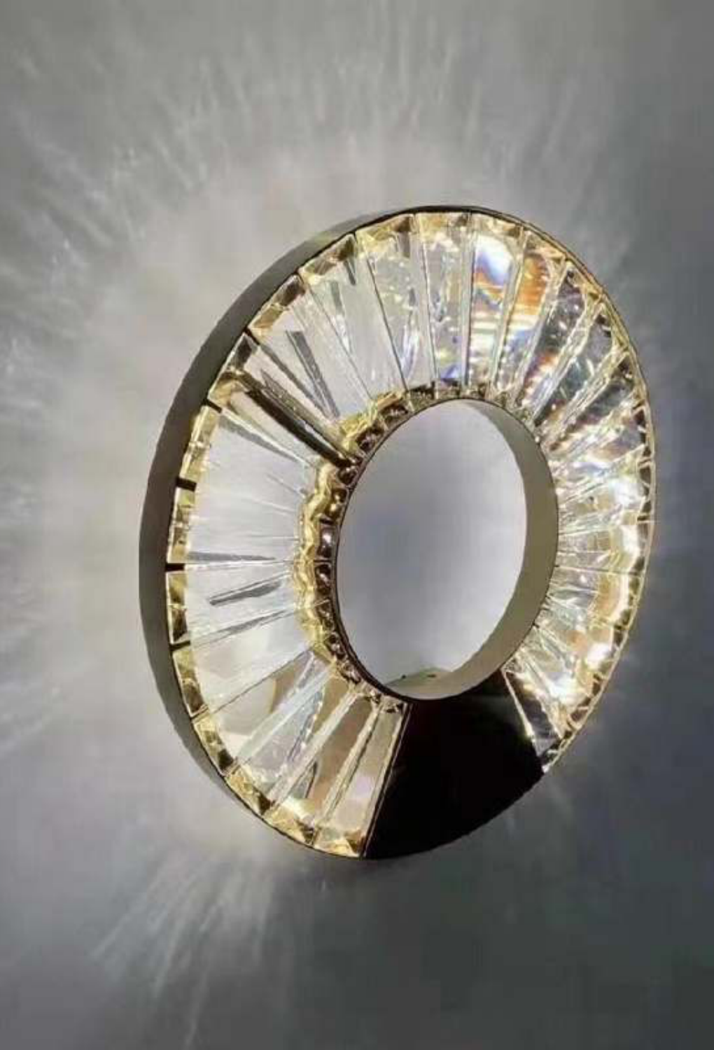 Light House Metal Material Brass + Crystal Finished Wall Light