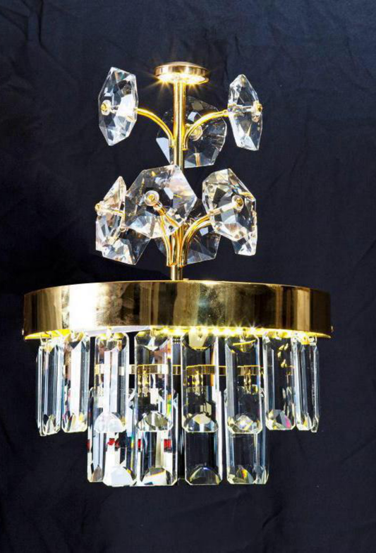 Light House Metal + Crystal Material Gold Finished Wall Light