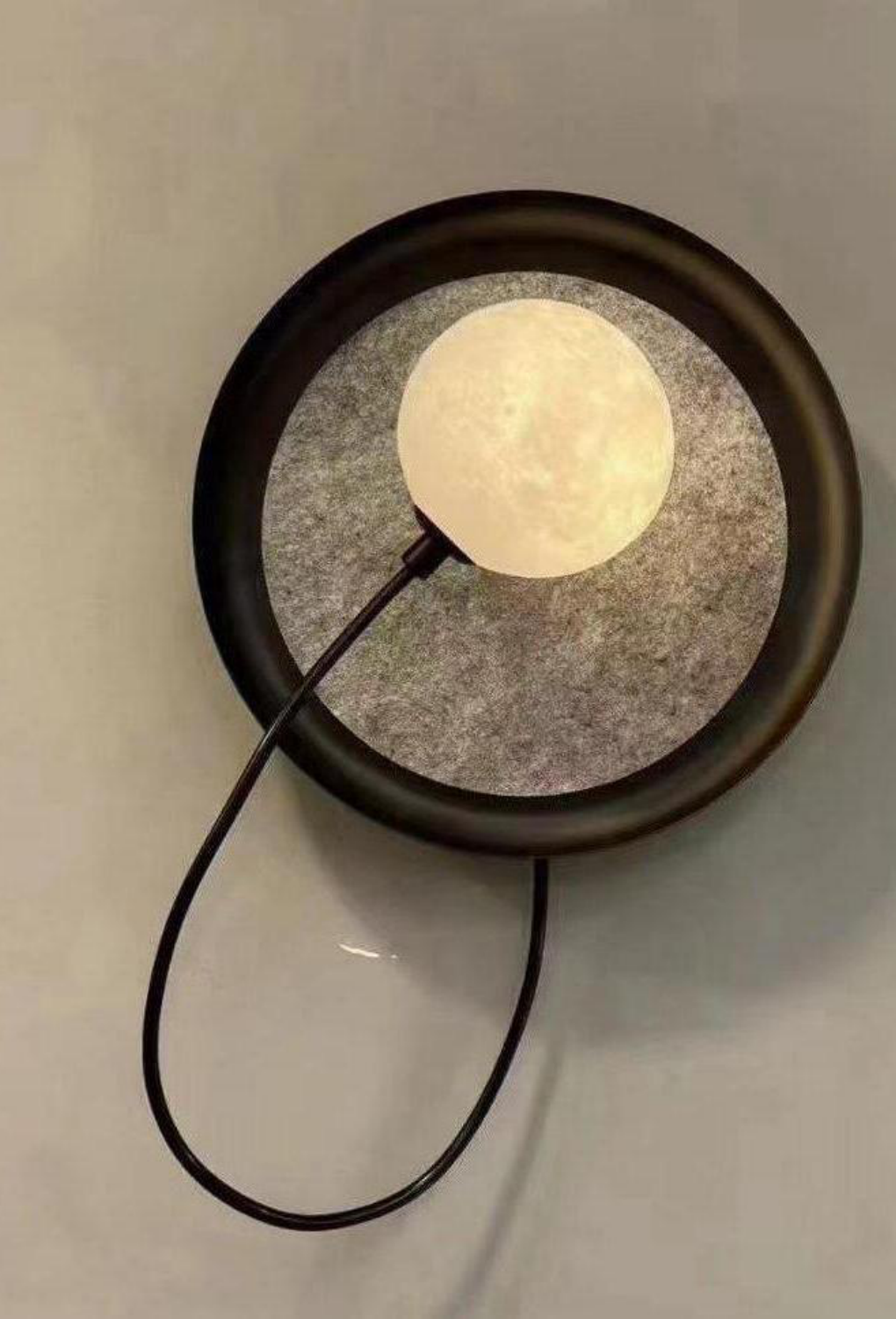 Light House Metal + Glass Material Blk+Wh+Grey Finished Wall Light
