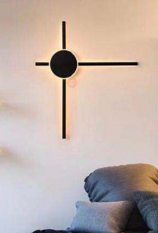 Light House Metal Material Black Finished Wall Light