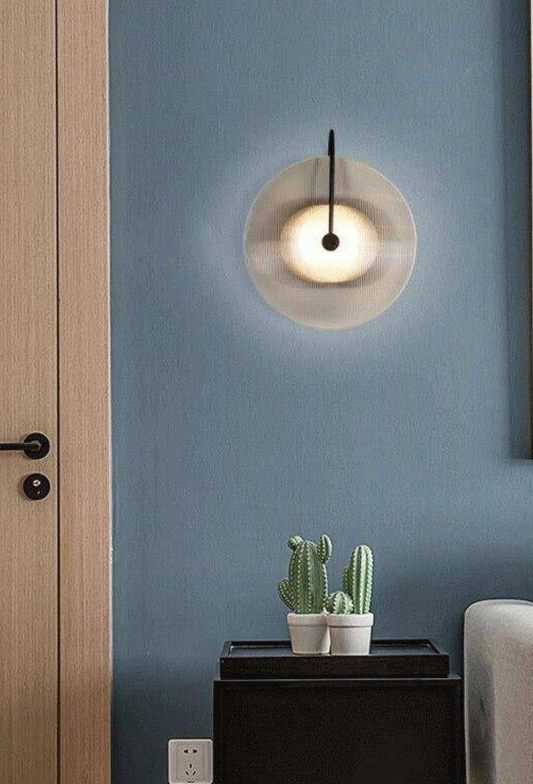 Light House Metal + Glass Material Brass Finished Wall Light