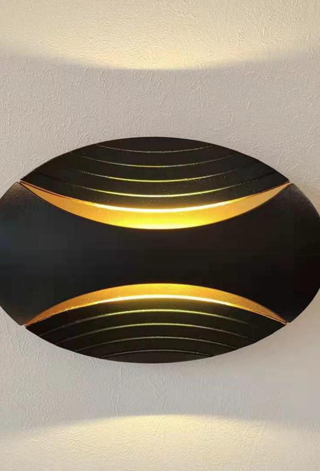Light House Metal Material Blk+Gd Finished Wall Light