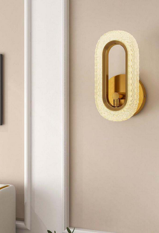 Light House Metal+ Material Gold+Clr Finished Wall Light