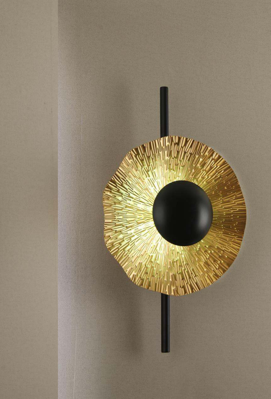 Light House Metal+ Flexi Material Brass Finished Wall Light