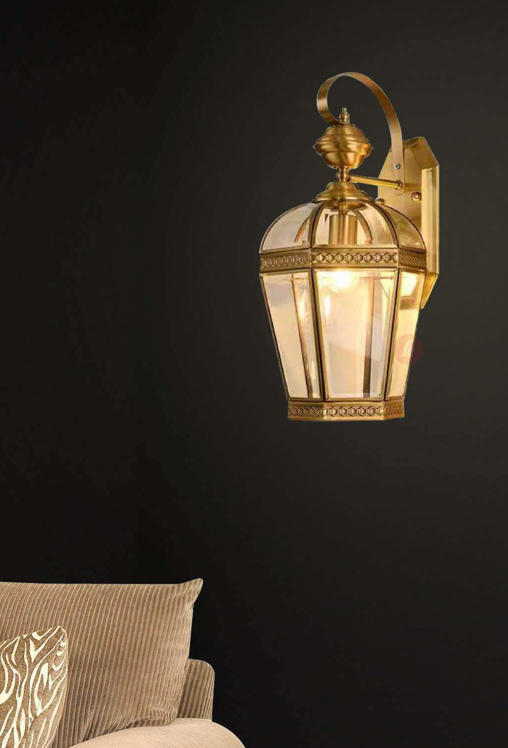 Light House Metal Material Brass Finished Wall Light