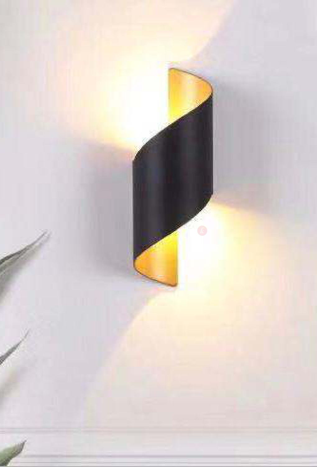 Light House Metal Material Black + Gold Finished Wall Light