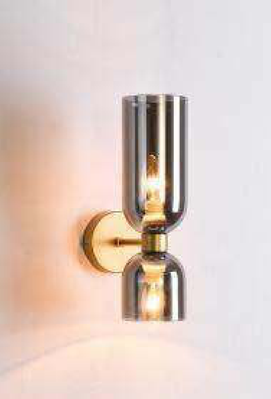 Light House Metal+ Glass Material Brass+Chrome Finished Wall Light