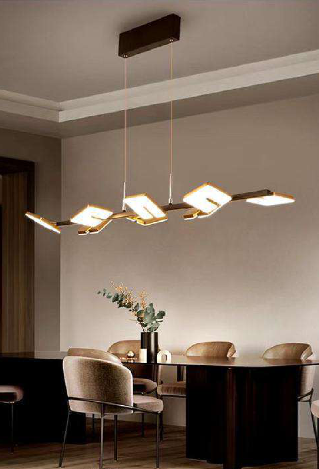 Light House Metal Material Brass Finished Chandelier