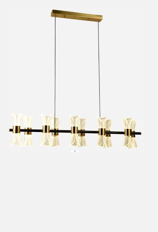 Light House Metal Material Brass+Acralyc Finished Chandelier