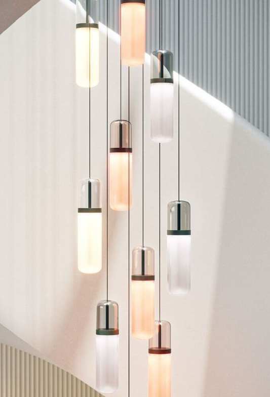 Light House Metal + Glass Material Brass + Clr+Milky Finished Roof Light