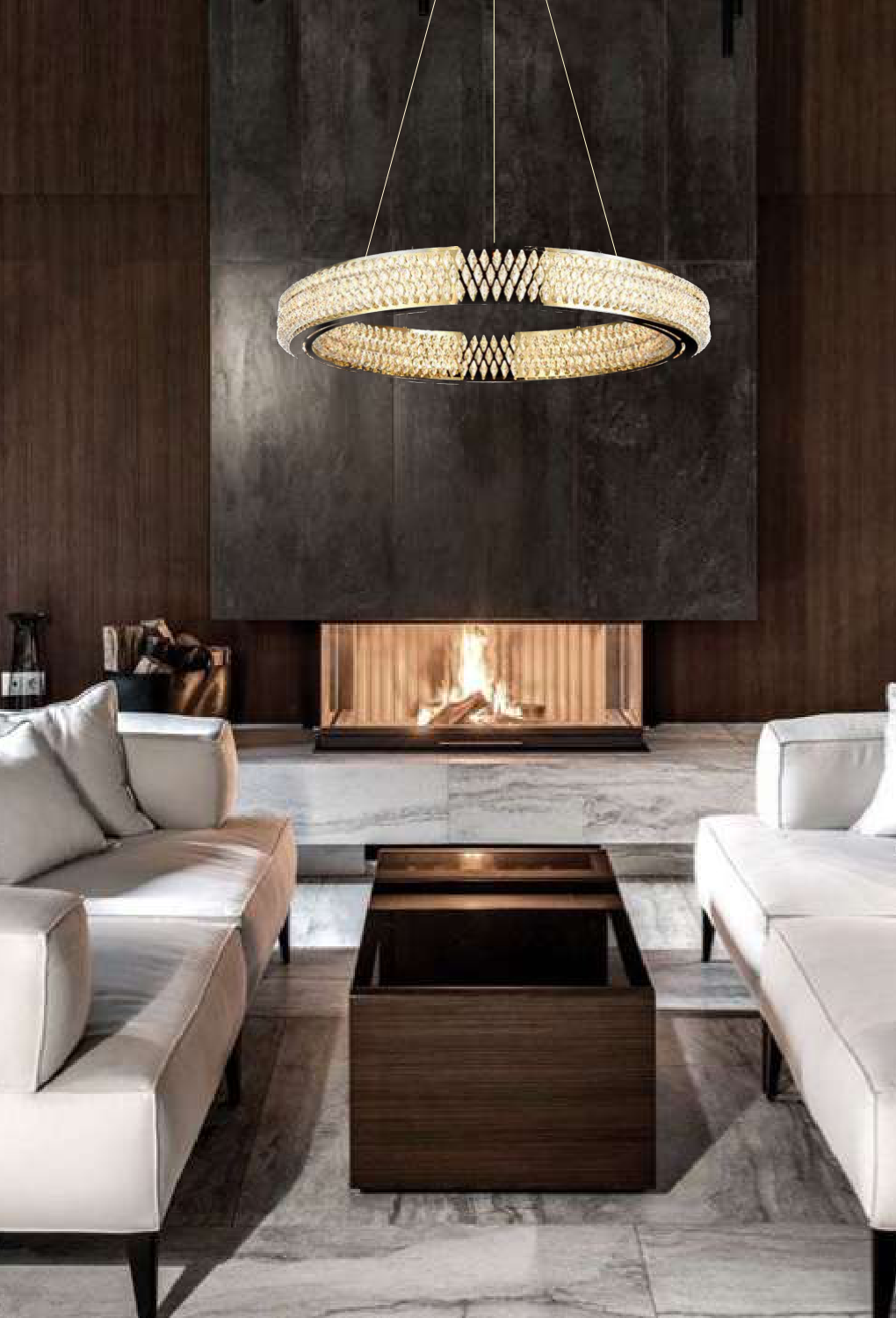 Light House Metal+ Crystal Material French Gold Finished Chandelier