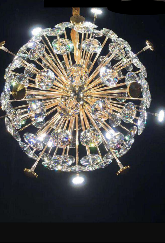 Light House Metal Material Gold +Crystal Finished Chandelier