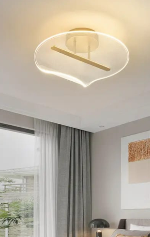 Home Light  Metal + Acrylic       Material Gold Finished Pendent Light