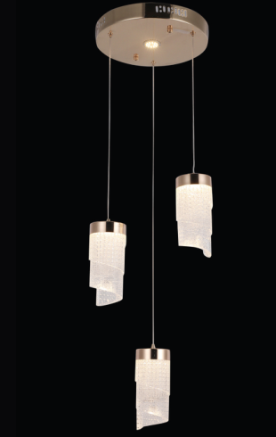 Home Light Aluminum + Acrylic Material Gold Finished Hanging Light