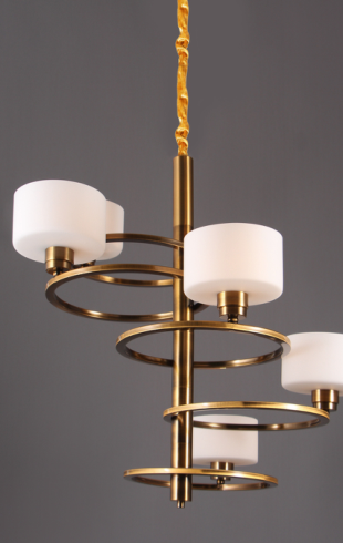 Home Light  Iron + Glass          Material Gab Finished Pendent Light