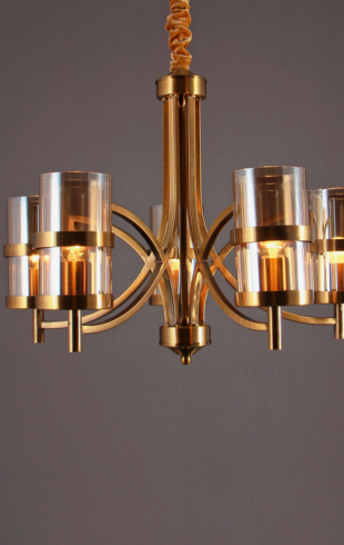 Home Light  Metal + Glass         Material Gab Finished Pendent Light