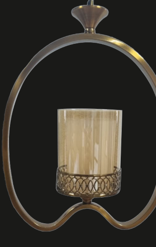 Home Light Iron + Glass Material Gab Finished Hanging Light