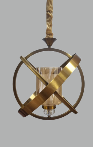 Home Light Iron + Glass Material Rsgd Finished Hanging Light