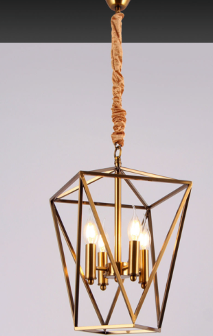 Home Light Metal Material Gab Finished Hanging Light