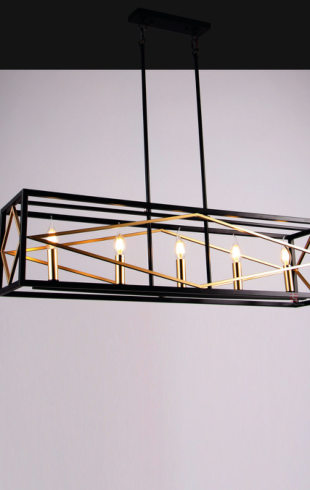 Home Light  Metal                Material Pgb + Black Finished Pendent Light