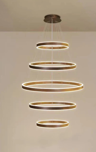 Home Light Aluminum+Acrylic Material Coffee Finished Roof Light