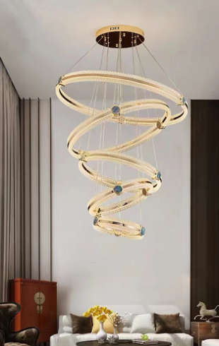 Home Light Aluminum Material Gold Finished Roof Light