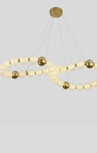 Home Light  Iron + Acrylic        Material Bronze + Clear Glass Finished Pendent Light